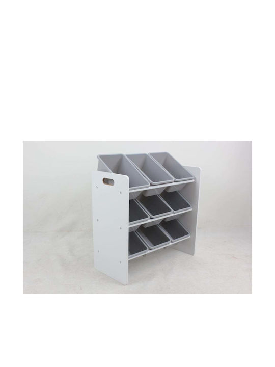 U-Grow Система за съхранение на играчки сив 63x30x60см