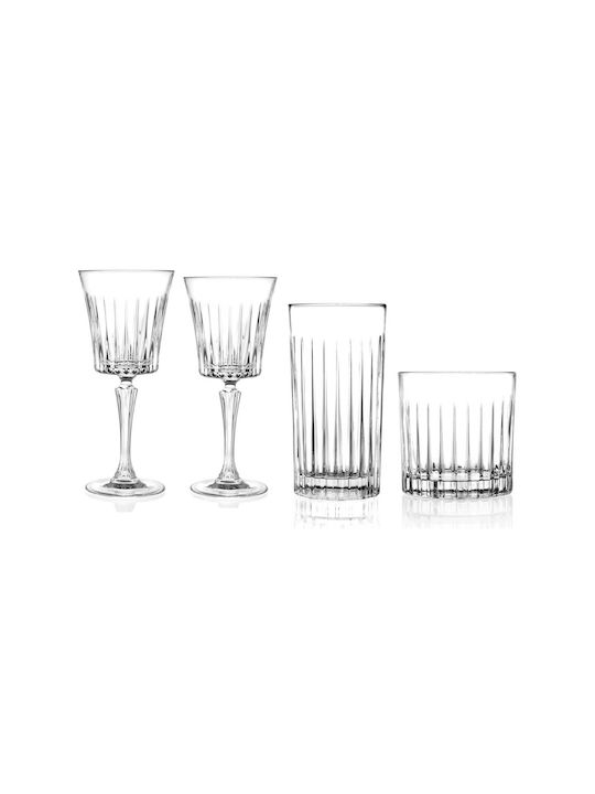 RCR Set of Glasses for White and Red Wine made of Crystal 230ml 24pcs