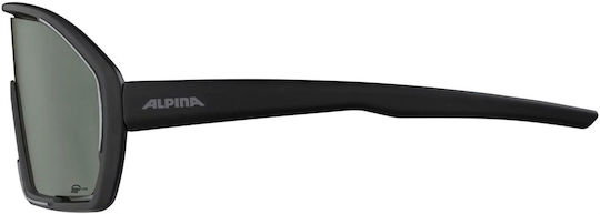 Alpina Γυαλιά Ποδηλασίας Bonfire Q-Lite Multi-sport με Μαύρο Σκελετό και Σκούρους Φακούς