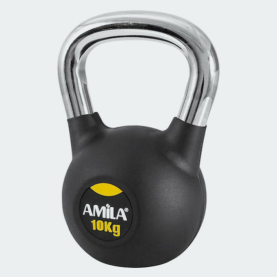 AMILA Kettlebell Rubber 10kg Black