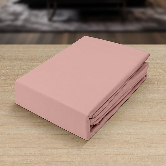 Lino Home Sheet Sets Single 170x260cm. Basico Pink 3pcs