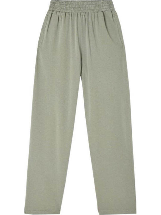 American Vintage Women's Fabric Trousers Vert De Gris