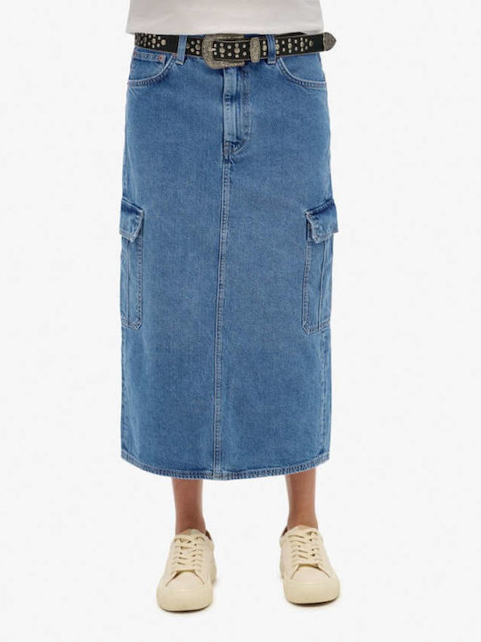 Τζιν Midi Φούστα Denim