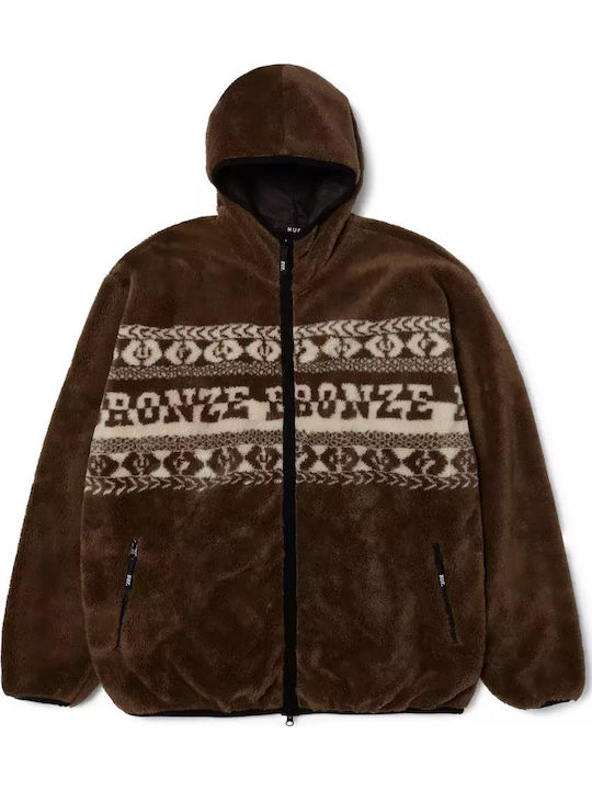 Bronze56k Herren Fleecejacke Brown