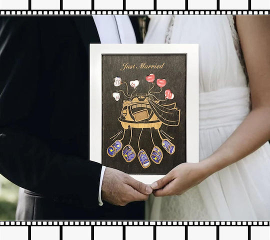 Dmhsgift Frame Money Slot Wedding Gift Black