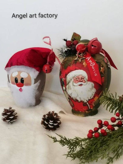 Dekorative Keramik-Spardose mit Weihnachtsmann-Motiv