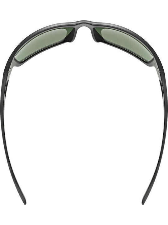 Uvex Sportstyle 230 Men's Sunglasses with Black Plastic Frame and Green Mirror Lens S5320692215
