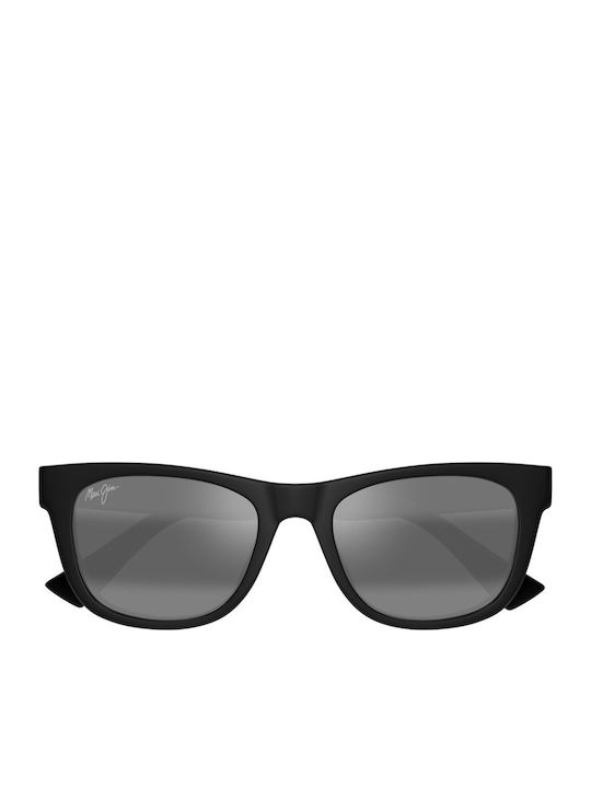 Maui Jim Men's Sunglasses with Black Plastic Frame and Black Mirror Lens