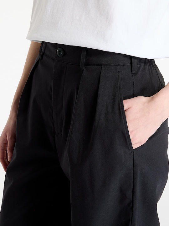 Damen Stoff Hose Black