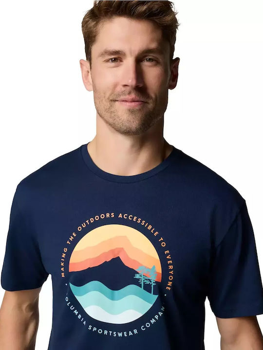 Path Lake Ii T-shirt Navy Blue