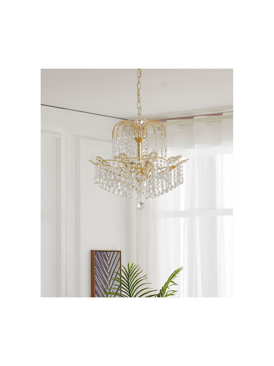 Agora Lighting Полилей Ø51см с Кристали Elica Crystal Chandelier Agora Lighting Полилей Ø51см с Кристали Elica Crystal Chandelier