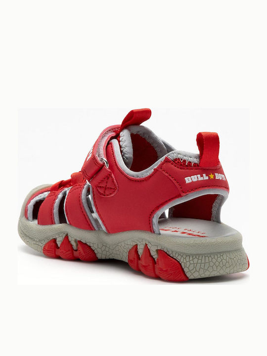 Shoe Sandals with Velcro & Lights Red