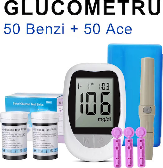 Kit Glucometru Portabil Profesional pentru Monitorizarea Glicemiei Acasă