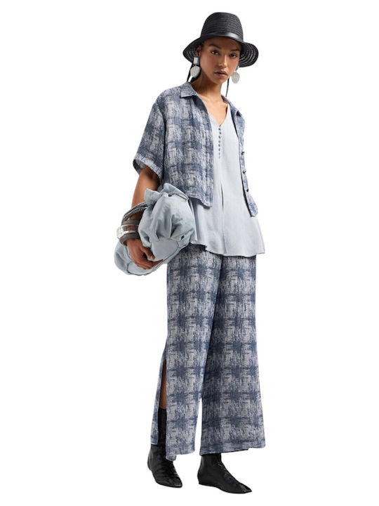 Damen Leinen Hose Weiß