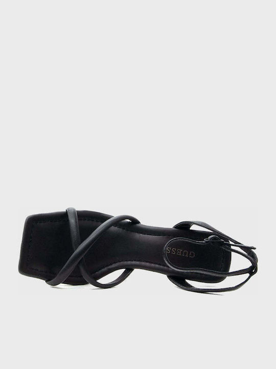 Dezza Leder Sandalen Schwarz