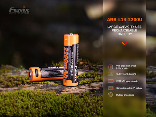 Μπαταρία Fenix Arb-l14-2200u Επαναφορτιζόμενη Usb 2200mah