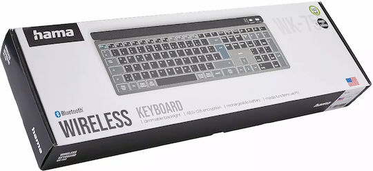 HAMA WK-750 Wireless Bluetooth Keyboard Only English US
