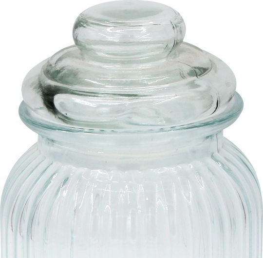 Keskor Βάζο Γενικής Χρήσης με Καπάκι Γυάλινο 950ml