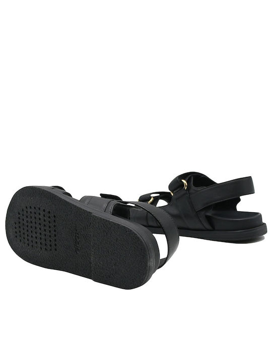 Geox Women's Flat Sandals in Black Color