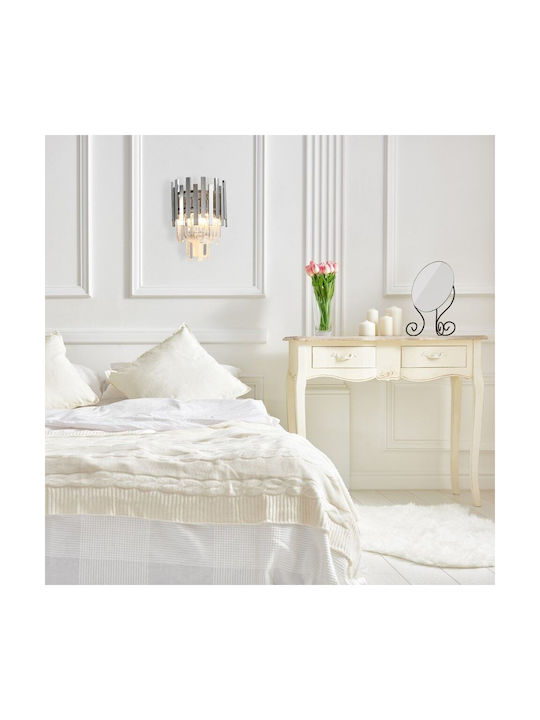 Eko Light Lumină de Perete Argintiu 25cm