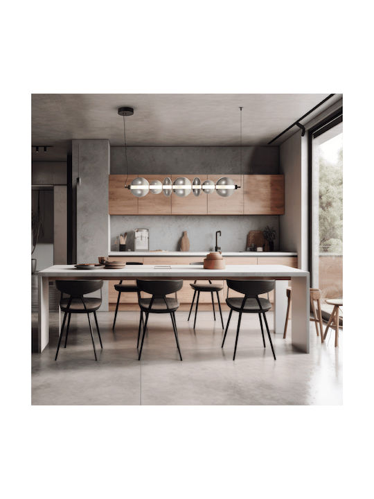 Eko Light Lustră Negru