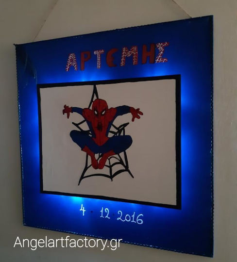 Φωτιζόμενο Κάδρο Spinderman