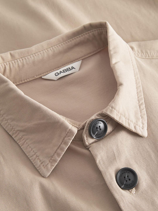 Дълъг Ръкав Overshirt Бежов
