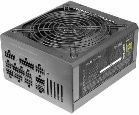 Mars Gaming MPB1000P 1000W Μαύρο Τροφοδοτικό Υπολογιστή Full Modular 80 Plus Gold