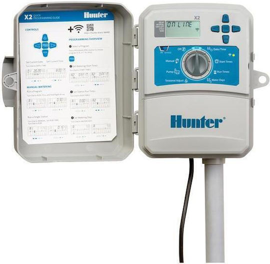 Hunter Industries X2-801 Προγραμματιστής Ποτίσματος Πίνακα Ρεύματος 8 Στάσεων
