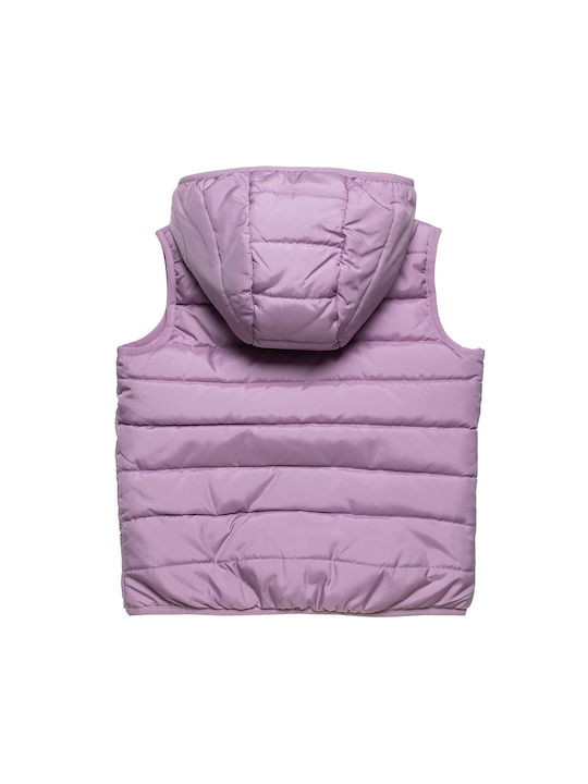 Alouette Kids Casual Jacket Sleeveless with Lining & Hood Lilac