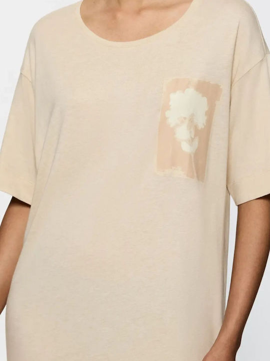 Triumph Winter Women's Nightdress Beige Melange