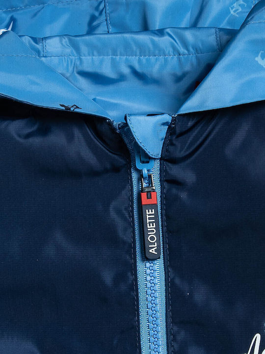 Kids' Casual Jacket Double Sided with Hood Blue
