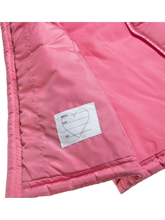 Kids' Casual Jacket Sleeveless with Hood Pink