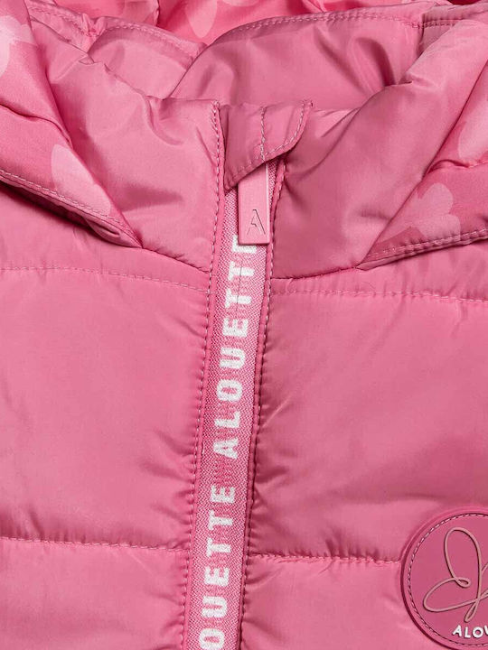 Kids' Casual Jacket Sleeveless with Hood Pink