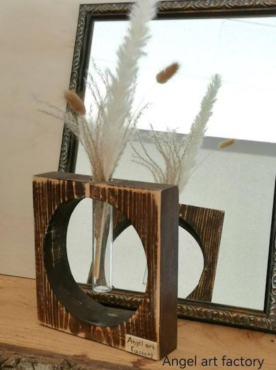 Dekorative Holzvase