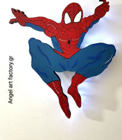Wooden Wall Light "Spiderman" Wooden Wall Light "Spiderman"