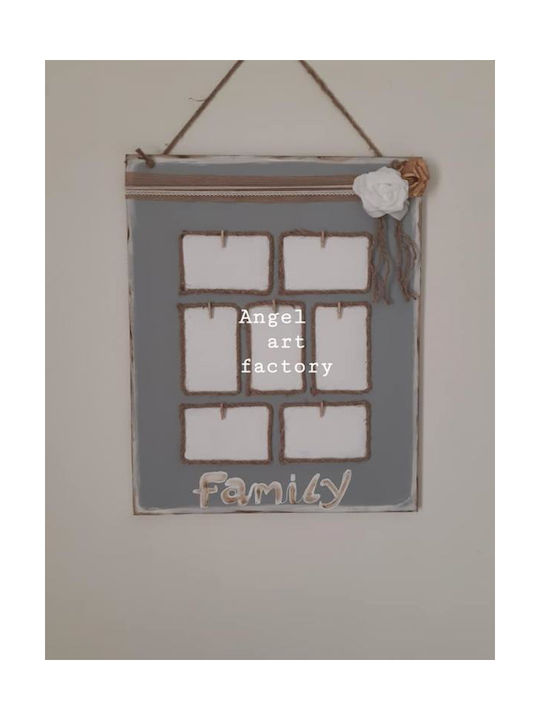 Dekorativer Holz-Bilderrahmen Familie