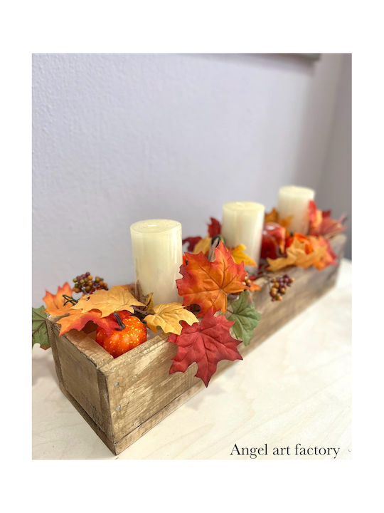 Autumn Composition Wooden Base
