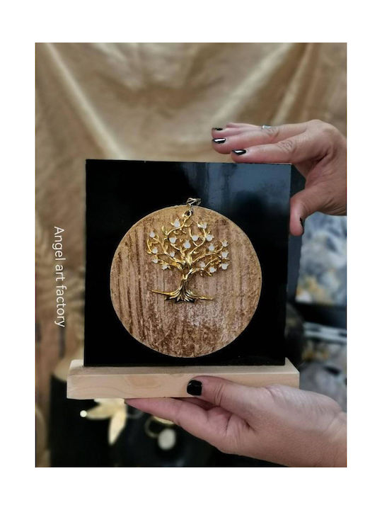 Επιτραπέζιο Διακοσμητικό Luxury Gold Black Δέντρο Ζωής