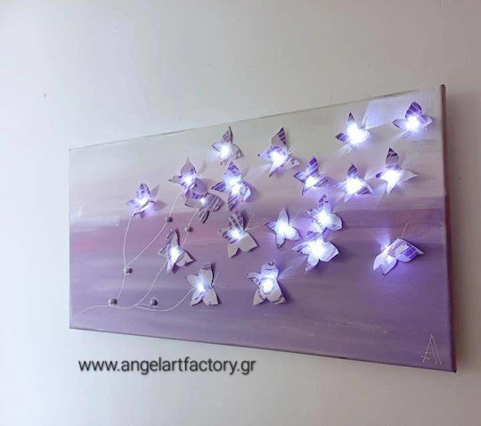 Illuminated Butterflies Canvas