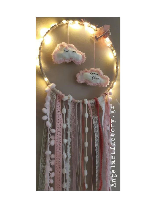 Dreamcatcher Pink Clouds Monogram Lights