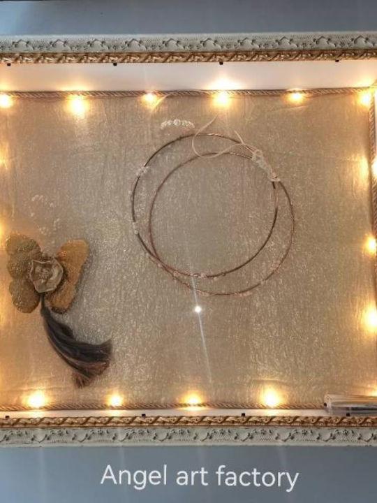 Στεφανοθήκη Κρεμαστή Μπαρόκ Χρυσή