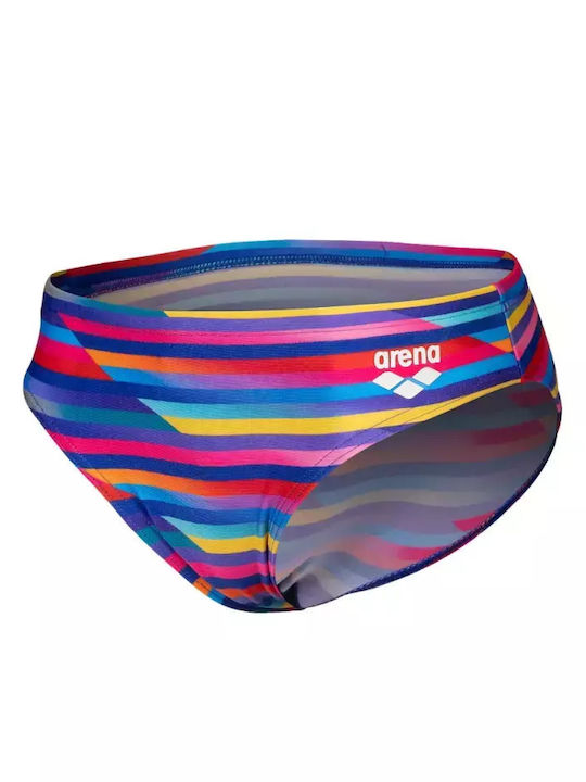 Arena Stripe Swim Παιδικό Μαγιό Σλιπ Navy Μπλε