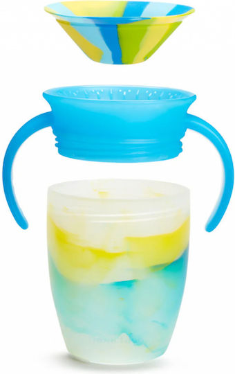 Munchkin Toddler Cup Miracle 360° Trainer Cup Tropical Swirl Made of Plastic Blue 207ml for 6m+