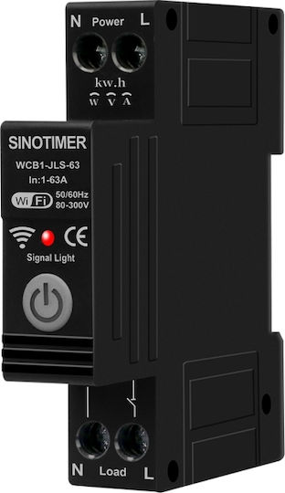 Sinotimer Contor De Kilowați Pentru Panou Electric Analogic Pe Șină Monofazic Wi-Fi Tuya
