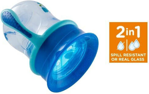 Chicco Baby Cup Perfect made of Plastic Blue Doggy 200ml for 12m+m+