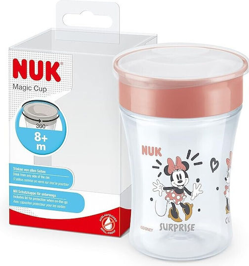 Nuk Baby Cup Magic Cup made of Silicone Red Minnie 230ml for 8m+m+