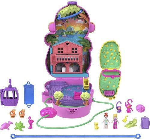 Mattel Polly Polly Pocket Momma Monkey & Baby για 4+ Ετών