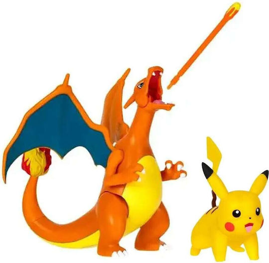 Jazwares Pokemon Helden Charizard Pikachu 11cm & 5cm für 4+ Jahre