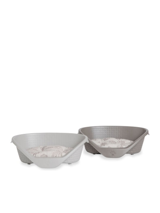 Bama Rattan Nido Canapea Pat pentru câini Gri 60x44cm.